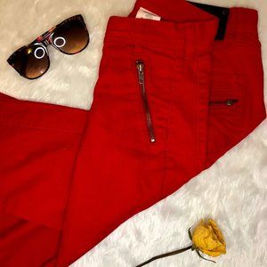H&M Candy Apple Red for Curvy Fit Skinny Jeans